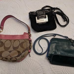 Small purse lot, Coach and Guess